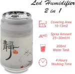 Led Humidifier 2 in 1 Λευκό