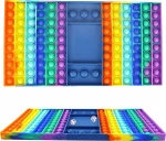 Pop it Fidget Σκάκι Rainbow