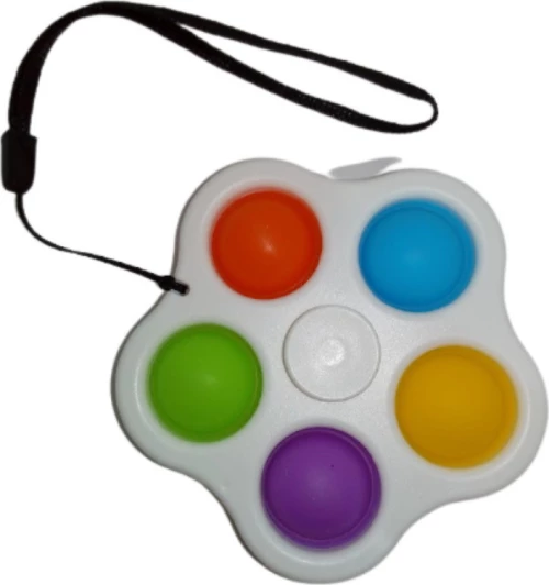 Pop it Fidget Spinner 5 Χρώματα Λευκό