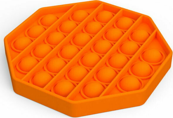 Αγχολυτικό Παιχνίδι (12.5x12.5x1.5cm) (Οκτάγωνο) (Πορτοκαλί) (OEM)