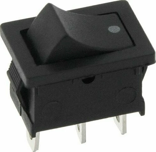 Διακόπτης MK1012C ON-ON Κούνιας Μαύρος