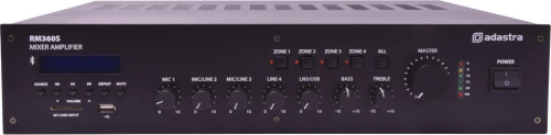 Adastra Ad-Rm360S Ενισχυτής-Μίκτης Με 5 Εισόδους 360W Rms (Τεμάχιο)