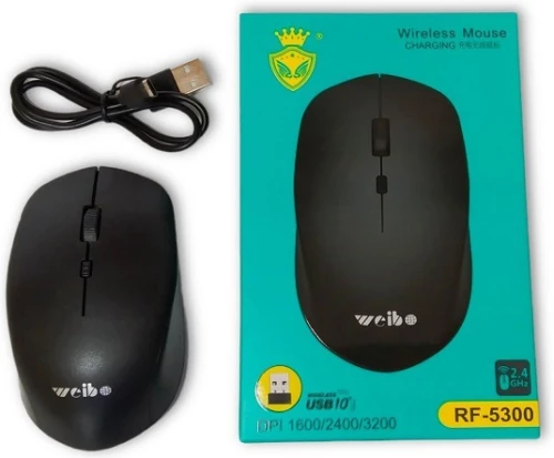 Weibo RF-5300 Ασύρματο Ποντίκι Μαύρο