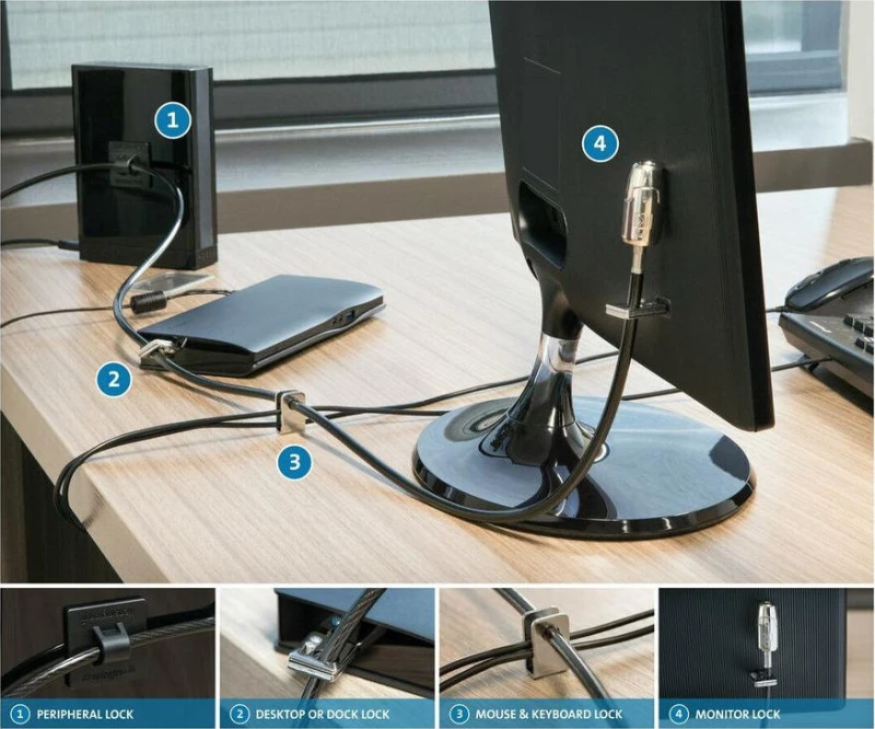 Κλειδαριά Kensington Desktop Peripherals Lock Kit 2.0