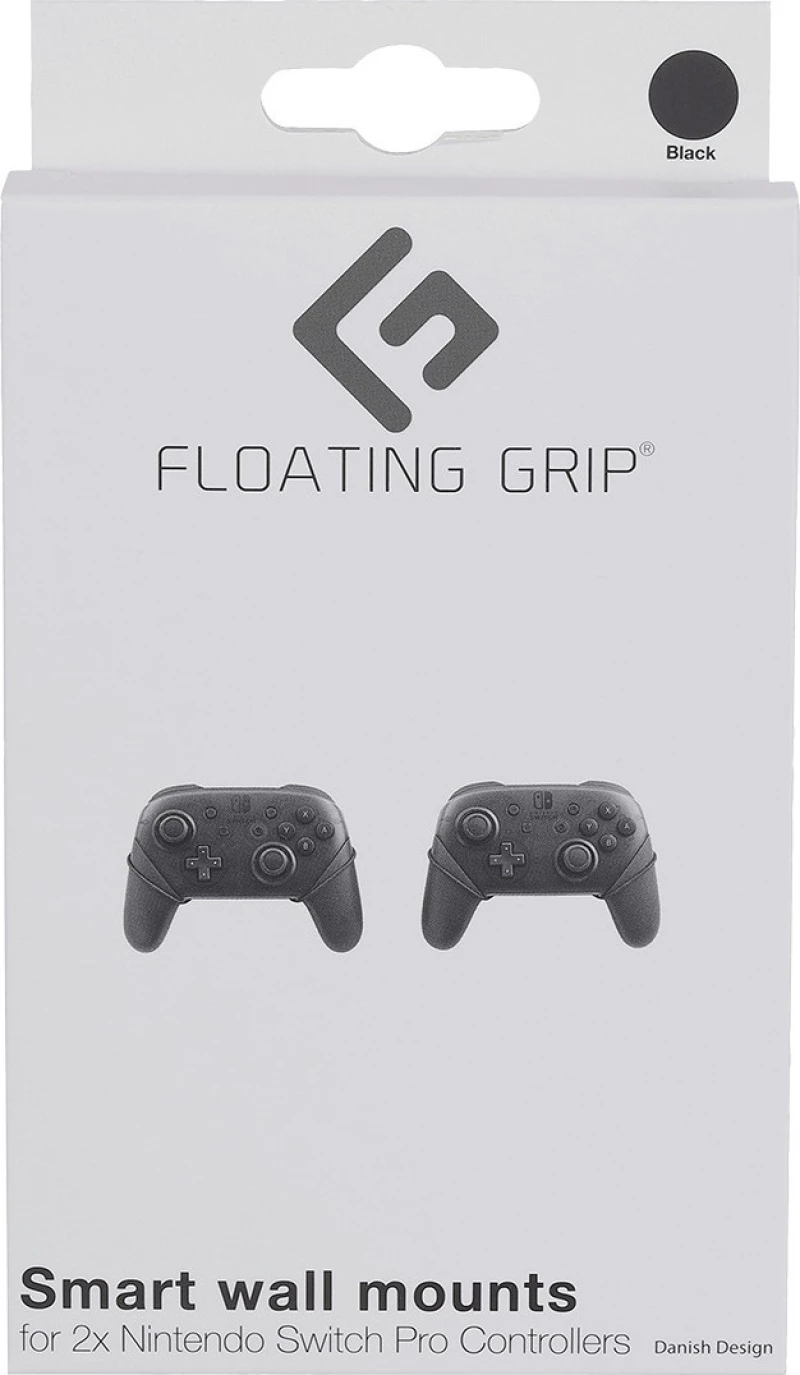 Floating Grip Smart Wall Mounts for 2x Controllers Switch Pro Μαύρο
