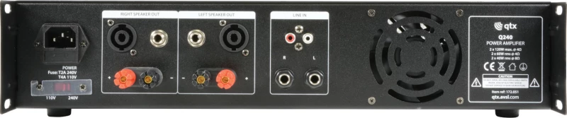 Qtx Q240 Τελικός Ενισχυτής 2X60W Rms (Τεμάχιο)