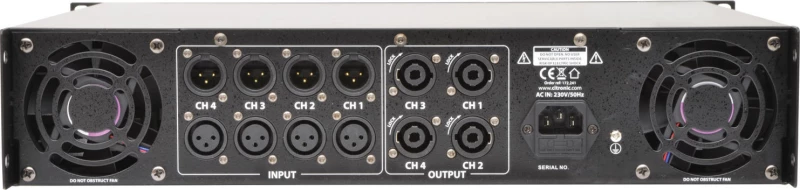 Citronic Qp1600 Τελικός Ενισχυτής 4 Καναλιών 4X400W Rms (Τεμάχιο)