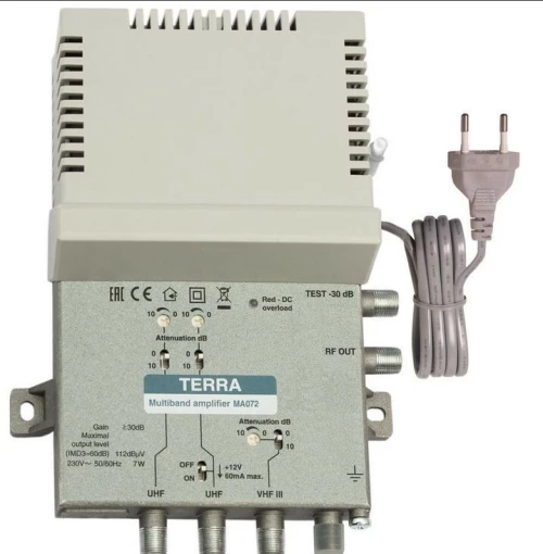 Terra Ma050L Κεντρικός Ενισχυτής 2 Εισόδων