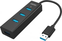Usb Hub Unitek Y-3089 (3.1 Gen 1) Type-A 5000 Mbit/S Black