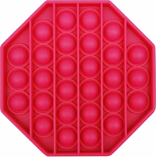 Pop It Παιχνίδι Στρες Ανακούφισης παζλ- Bubble Sensory Decompression Toy παζλ για ενήλικες Παιδιά - Octagon Rose Red (oem)