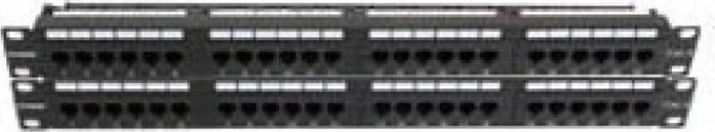 Safewell Patch Panel 2U 48P Cat.6 Μαύρο