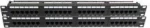 Safewell Patch Panel 2U 48P Cat.6 Μαύρο