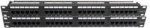 Safewell Patch Panel 2U 48P Cat.6 Μαύρο