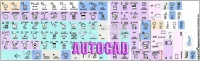 Autodesk AutoCAD Galaxy Series Χρωματιστά Αυτοκόλλητα με Μαύρους Αγγλικούς Χαρακτήρες 12x12 (OEM)