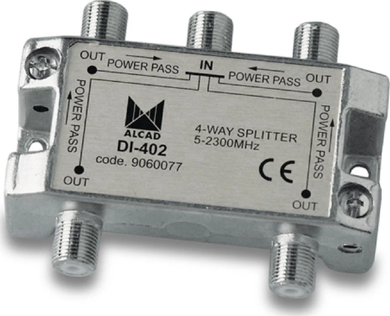 Alcad DI-402 IF Splitter 4out DC Path