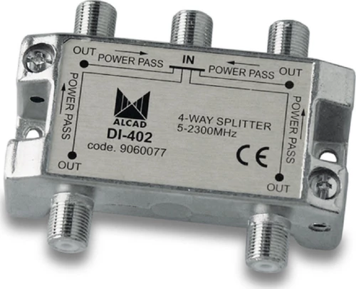 Alcad DI-402 IF Splitter 4out DC Path