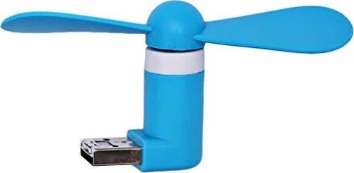 Micro USB mini Fan Μπλε