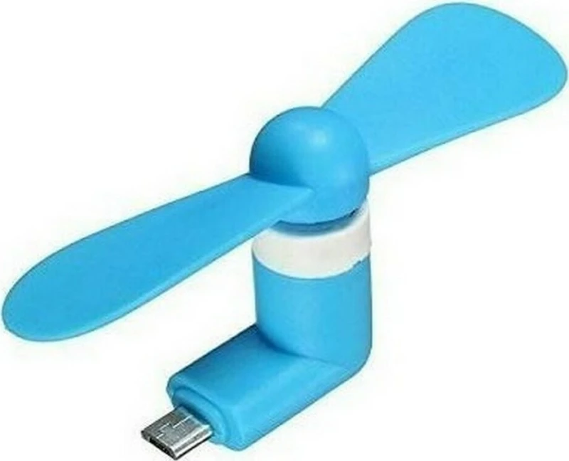 Micro USB mini Fan Μπλε