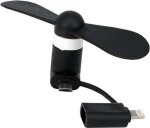Lightning/microUSB mini Fan Black