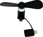 Lightning/microUSB mini Fan Black
