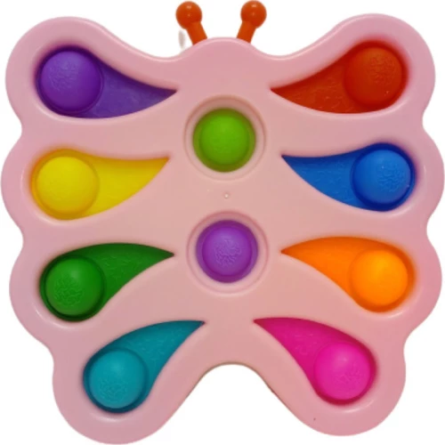 Pop it Fidget Παλετα Πεταλουδα Ροζ