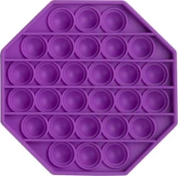 Push pop it Bubble Fidget Toy Οκτάγωνο Μωβ
