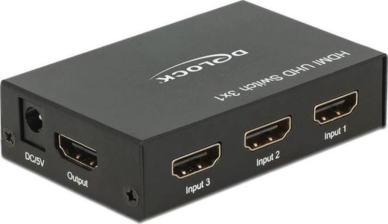 Hdmi Splitter Delock 3 Input -> 1 Output 4K
