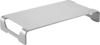 LogiLink Tabletop Monitor Riser, Aluminum, 400mm Long, Silver (BP0033)