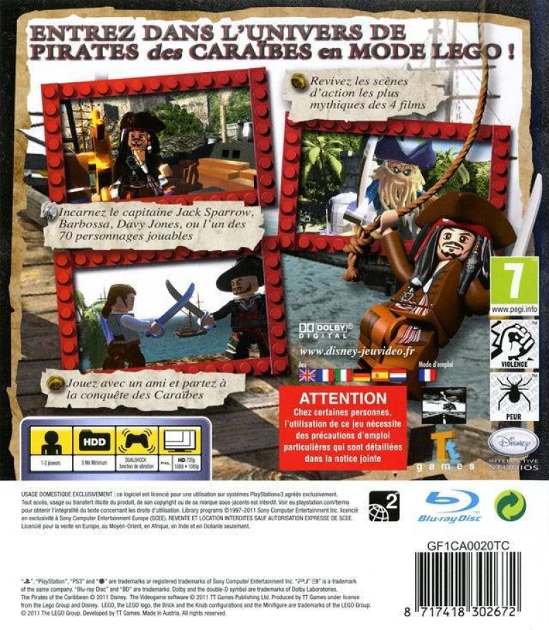 LEGO Pirates of the Caribbean The Video Game PS3