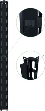 Mirsan Οδηγός Καλωδίων 42U Μαύρο RAL9005