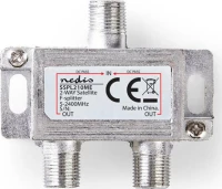 Nedis SSPL210ME Satellite F-Splitter Max 6.5 dB 2 Outputs