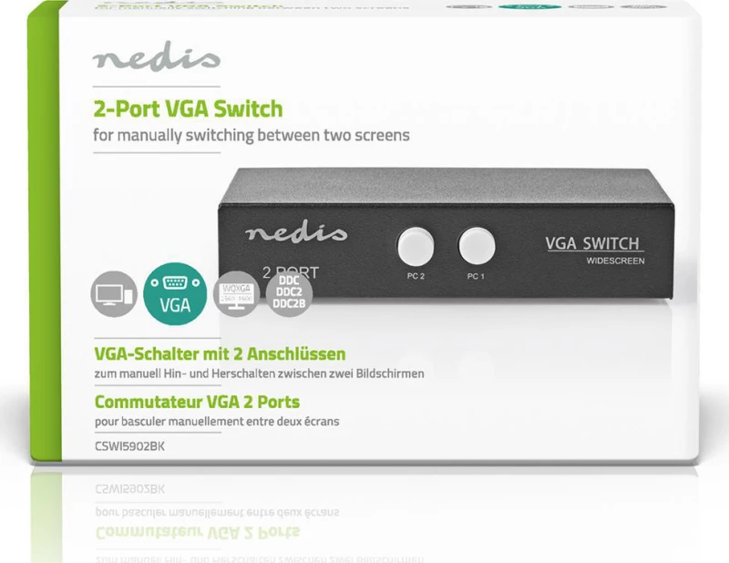 Nedis 2-Port VGA Switch