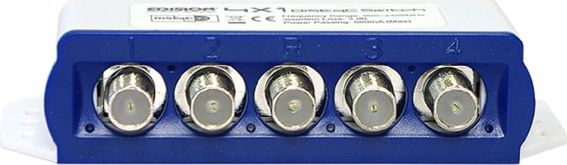Διακόπτης DiseqC EDISION 4x1, σύνδεση εώς 4 Δορυφόρους προς 1 Δέκτη (02-01-0002)
