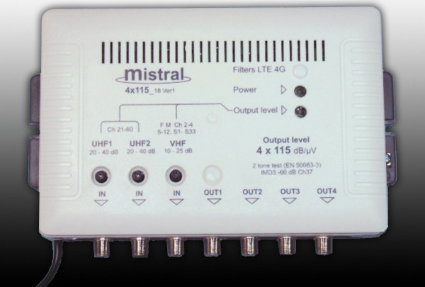Mistral 4x115 Μεγάλος Ενισχυτής Κεντρικής Κεραίας