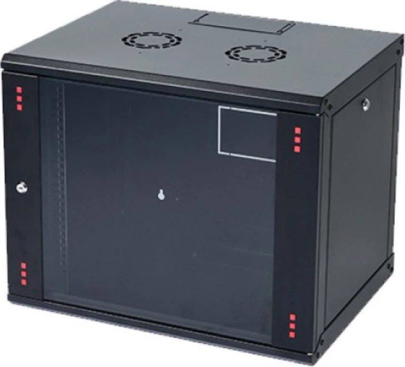 Mirsan Επιτοίχια καμπίνα 16U Με Βάθος 600mm Μαύρη