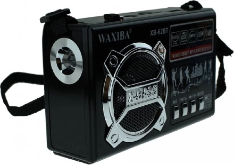 Waxiba XB-62BT Φορητό Ραδιόφωνο Μπαταρίας με Bluetooth και USB Μαύρο