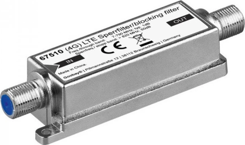 Φίλτρο LTE (4G) για αποκοπή της μπάντας 790-2050MHz