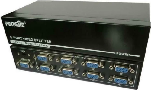 Video Splitter 1pc-8Monitors 250MHz Aculine SPL-011