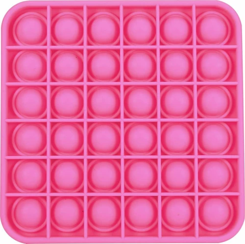 Pop It Παιχνίδι Στρες Ανακούφισης παζλ- Bubble Sensory Decompression Toy Round παζλ για ενήλικες Παιδιά - Square Rose red(oem)