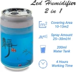 Led Humidifier 2 in 1 Μπλε