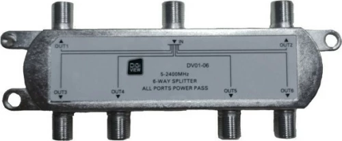 Digiview Dv01-06 1->6 Splitter F 5-2400Mhz