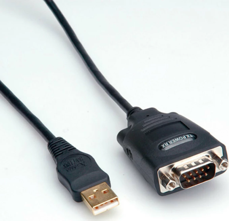 Roline Καλώδιο USB 2.0 σε RS232 9-pin male 1m