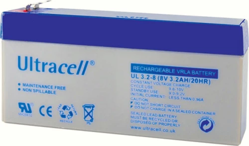 Ultracell Μπαταρία Μολύβδου 8V 3.2Ah
