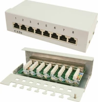 LogiLink Patch Panel Desktop Cat.6 8-port Shielded Γκρι
