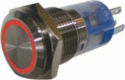 ΜΠΟΥΤΟΝ ΔΙΑΚΟΠΤΗΣ ON-OFF ΣΤΡ/ΛΟ Φ16 ΜΕΤΑΛ+LED ΚΟΚΚΙΝΟ.12V HBS1AGQ DHE