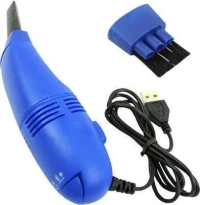 Ηλεκτρικό σκουπάκι πληκτρολογίου USB mini σε μπλέ χρώμα