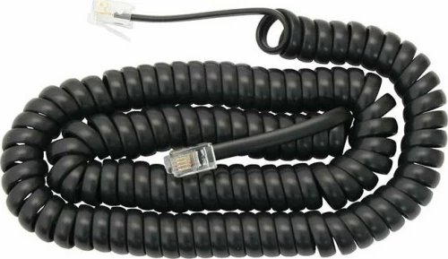 Καλώδιο 4P4C Spiral 4m Μαύρο