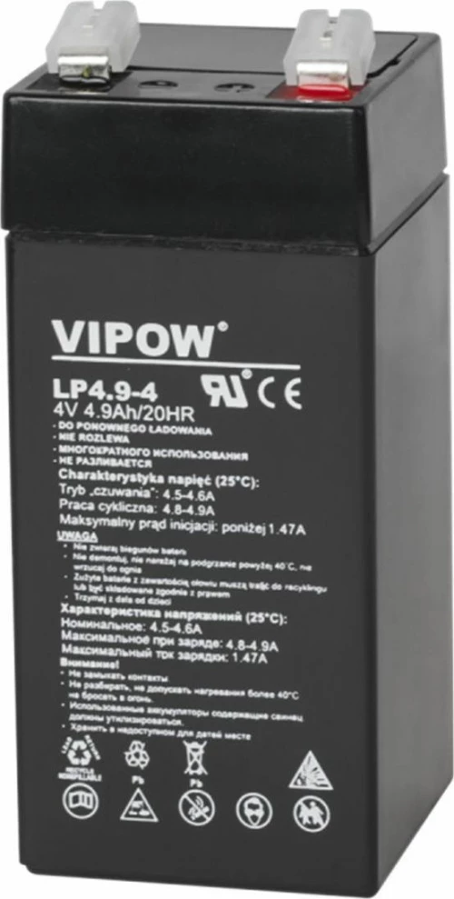 Vipow Μπαταρία Μολύβδου LP4.9-4