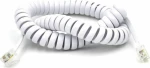 SM135-White/5m ΛΕΥΚΟ ΤΗΛ.ΣΠΙΡΑΛ 4P4C (5m)