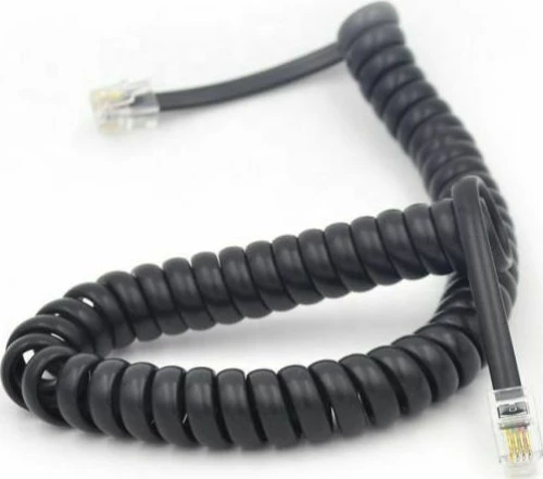 SM135-Black/5m ΜΑΥΡΟ ΤΗΛ.ΣΠΙΡΑΛ 4P4C (5m)